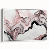 Fluid Abstract Wall Art - Contemporary Fluid Art Pieces in Blue & Gold