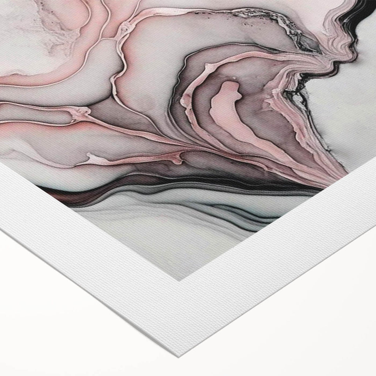 Fluid Abstract Wall Art - Contemporary Fluid Art Pieces in Blue & Gold