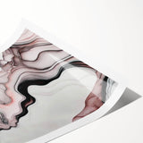 Fluid Abstract Wall Art - Contemporary Fluid Art Pieces in Blue & Gold