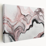 Fluid Abstract Wall Art - Contemporary Fluid Art Pieces in Blue & Gold