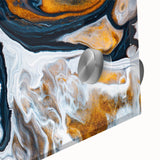 Fluid Abstract Wall Art - Modern Fluid Art Prints in Gold and Black