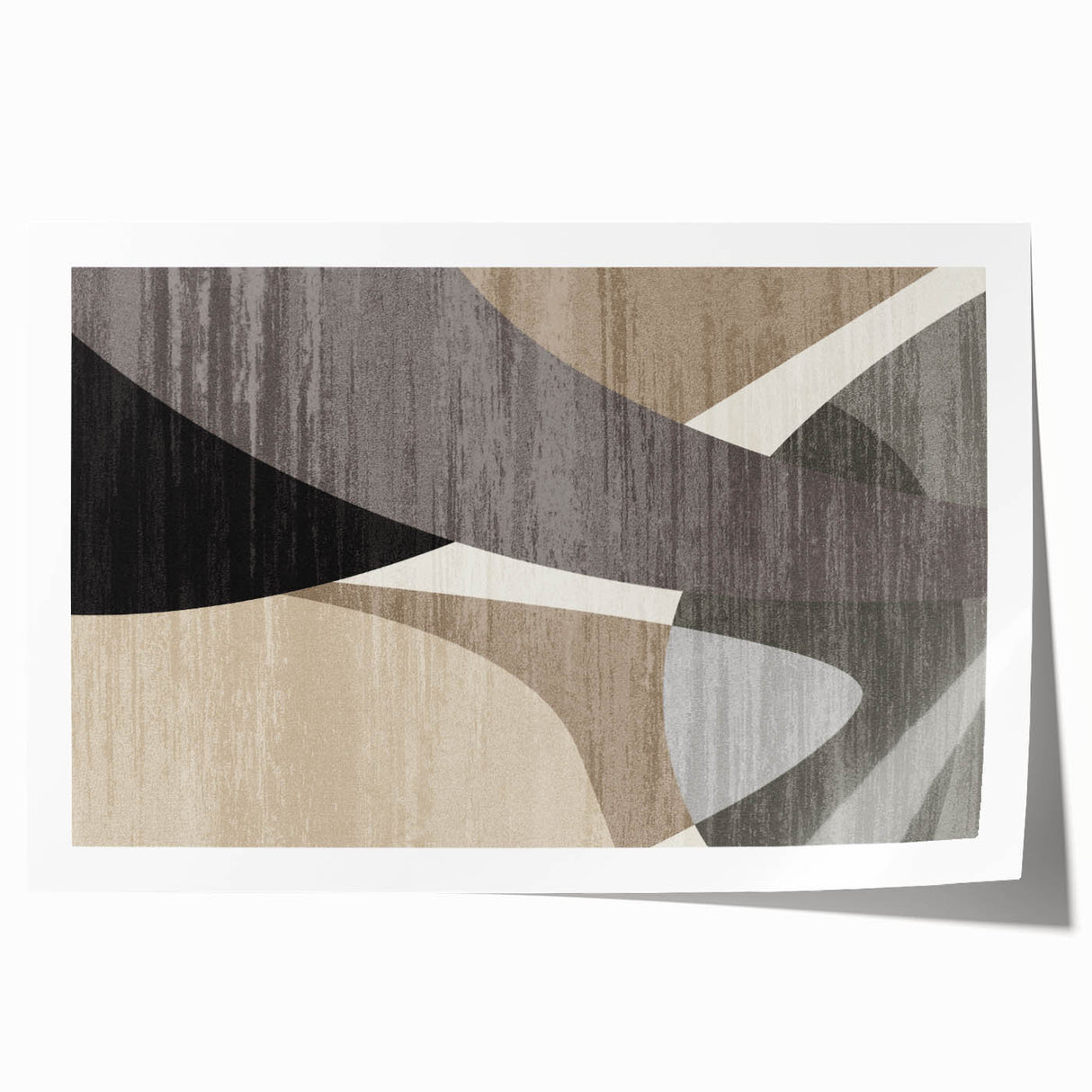 Curved Essence – Modern Abstract Art from Earthen Harmony Abstracts