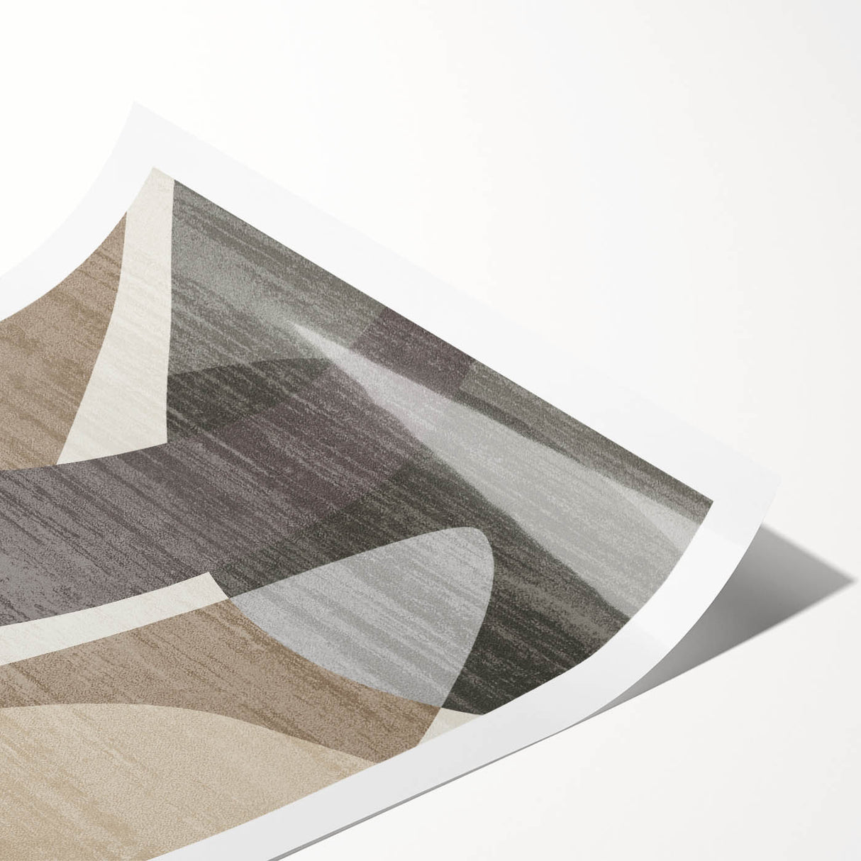 Curved Essence – Modern Abstract Art from Earthen Harmony Abstracts