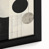Abstract Geometric Wall Art – Minimalist Black, White, and Line Design