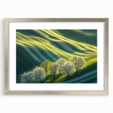 Rolling Green Hills & Blossoming Trees – Nature Art Prints