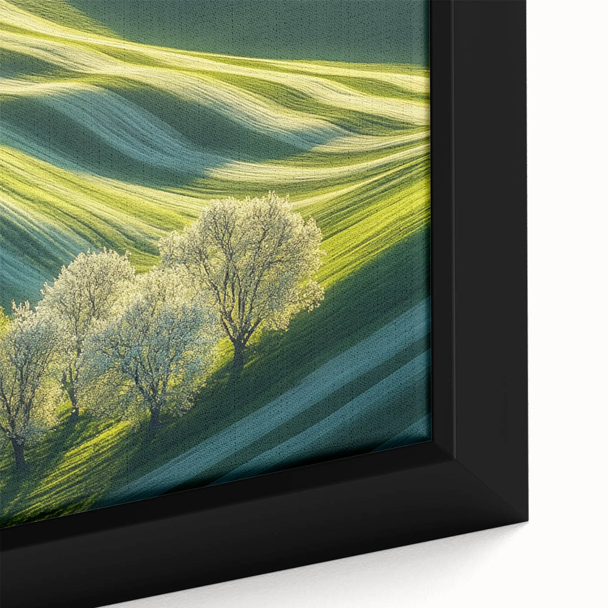 Rolling Green Hills & Blossoming Trees – Nature Art Prints