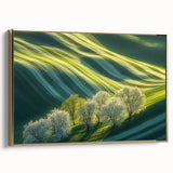Rolling Green Hills & Blossoming Trees – Nature Art Prints