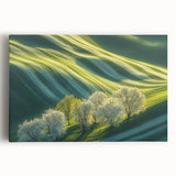 Rolling Green Hills & Blossoming Trees – Nature Art Prints