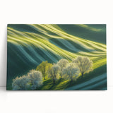 Rolling Green Hills & Blossoming Trees – Nature Art Prints