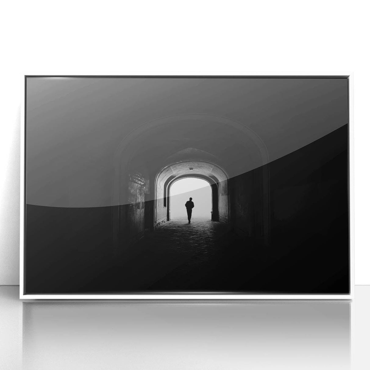 Contemporary City Wall Decor – Black & White Urban Art Print