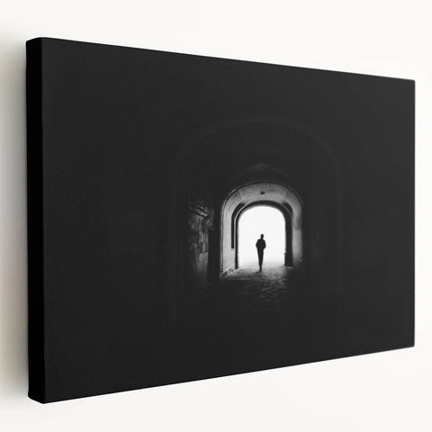 Contemporary City Wall Decor – Black & White Urban Art Print