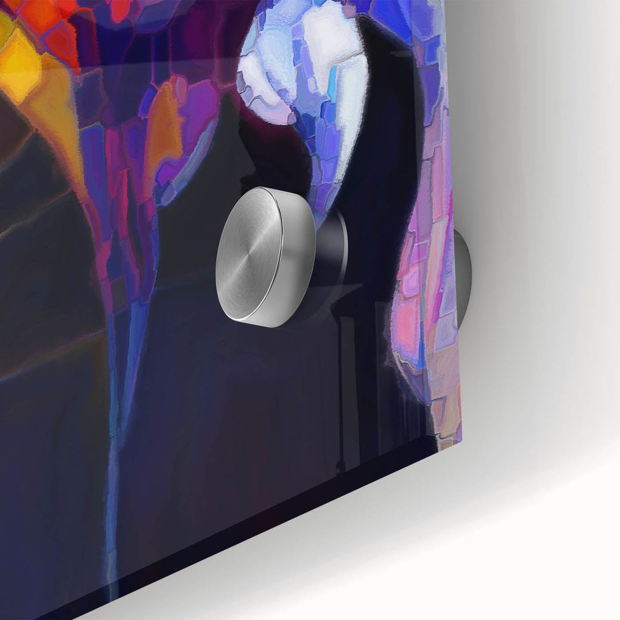 Abstract Fluid Canvas Art - Contemporary Fluid Art Pieces in Purple