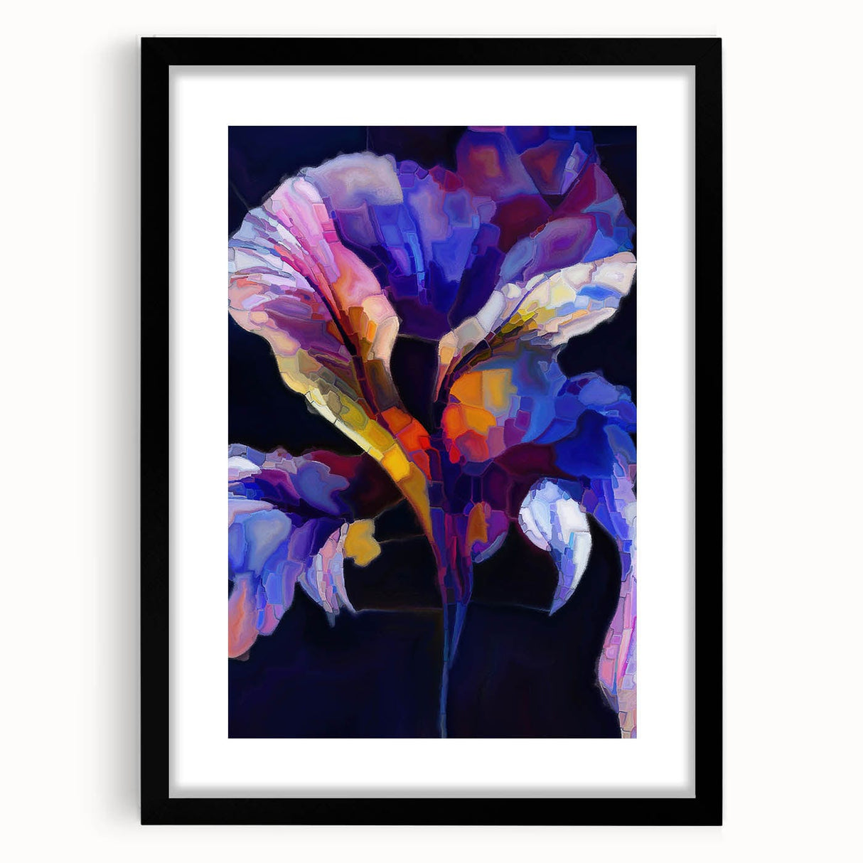 Abstract Fluid Canvas Art - Contemporary Fluid Art Pieces in Purple