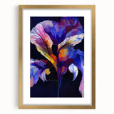 Abstract Fluid Canvas Art - Contemporary Fluid Art Pieces in Purple