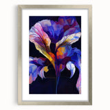 Abstract Fluid Canvas Art - Contemporary Fluid Art Pieces in Purple