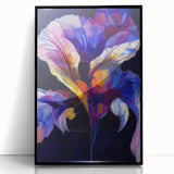 Abstract Fluid Canvas Art - Contemporary Fluid Art Pieces in Purple