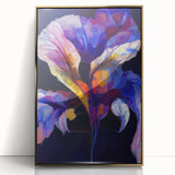 Abstract Fluid Canvas Art - Contemporary Fluid Art Pieces in Purple