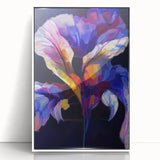 Abstract Fluid Canvas Art - Contemporary Fluid Art Pieces in Purple