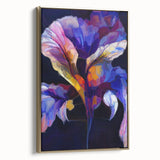 Abstract Fluid Canvas Art - Contemporary Fluid Art Pieces in Purple