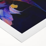 Abstract Fluid Canvas Art - Contemporary Fluid Art Pieces in Purple