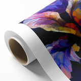 Abstract Fluid Canvas Art - Contemporary Fluid Art Pieces in Purple