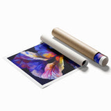 Abstract Fluid Canvas Art - Contemporary Fluid Art Pieces in Purple