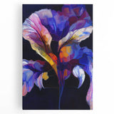 Abstract Fluid Canvas Art - Contemporary Fluid Art Pieces in Purple