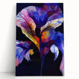 Abstract Fluid Canvas Art - Contemporary Fluid Art Pieces in Purple