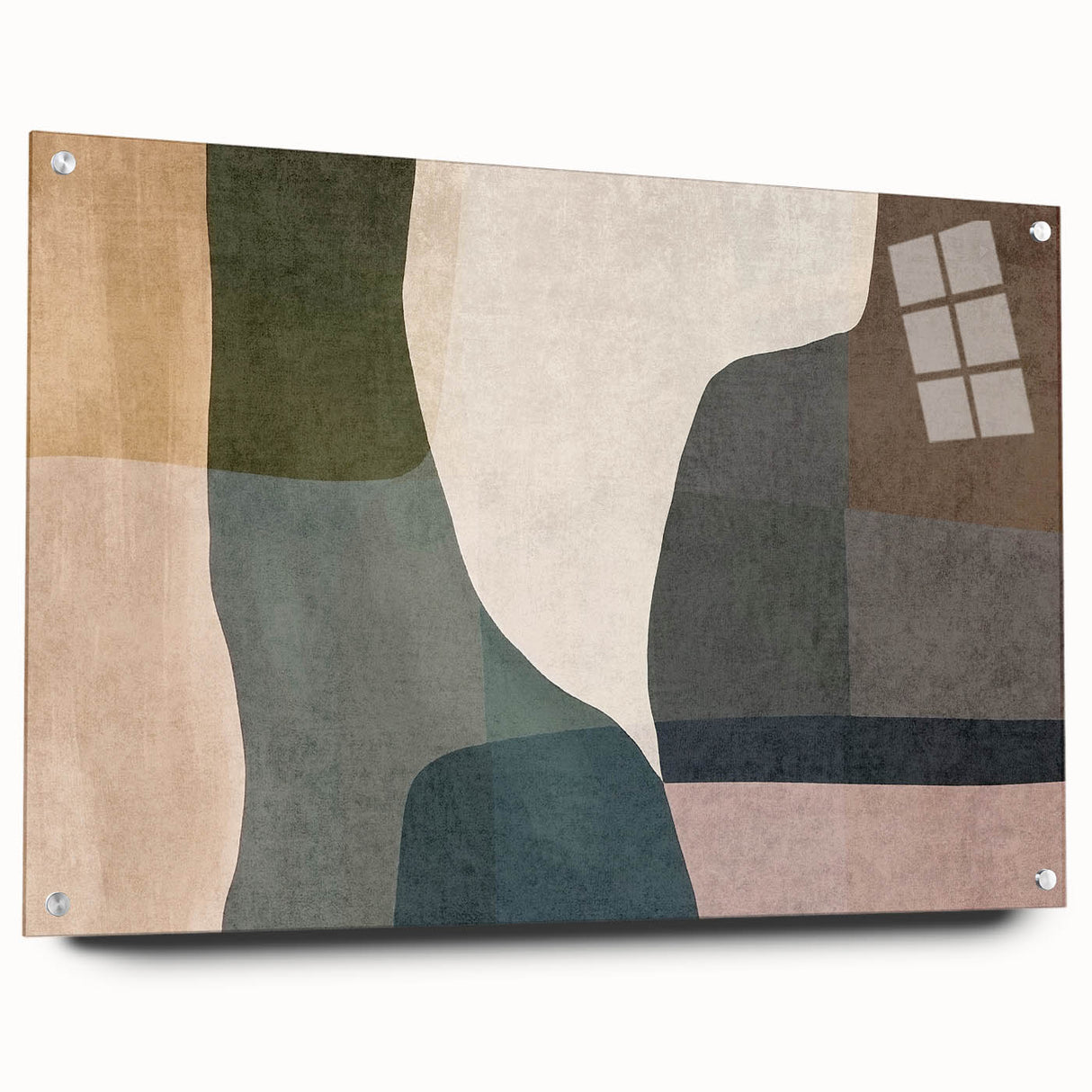 Layered Stillness – Earth Tone Art from Earthen Harmony Abstracts