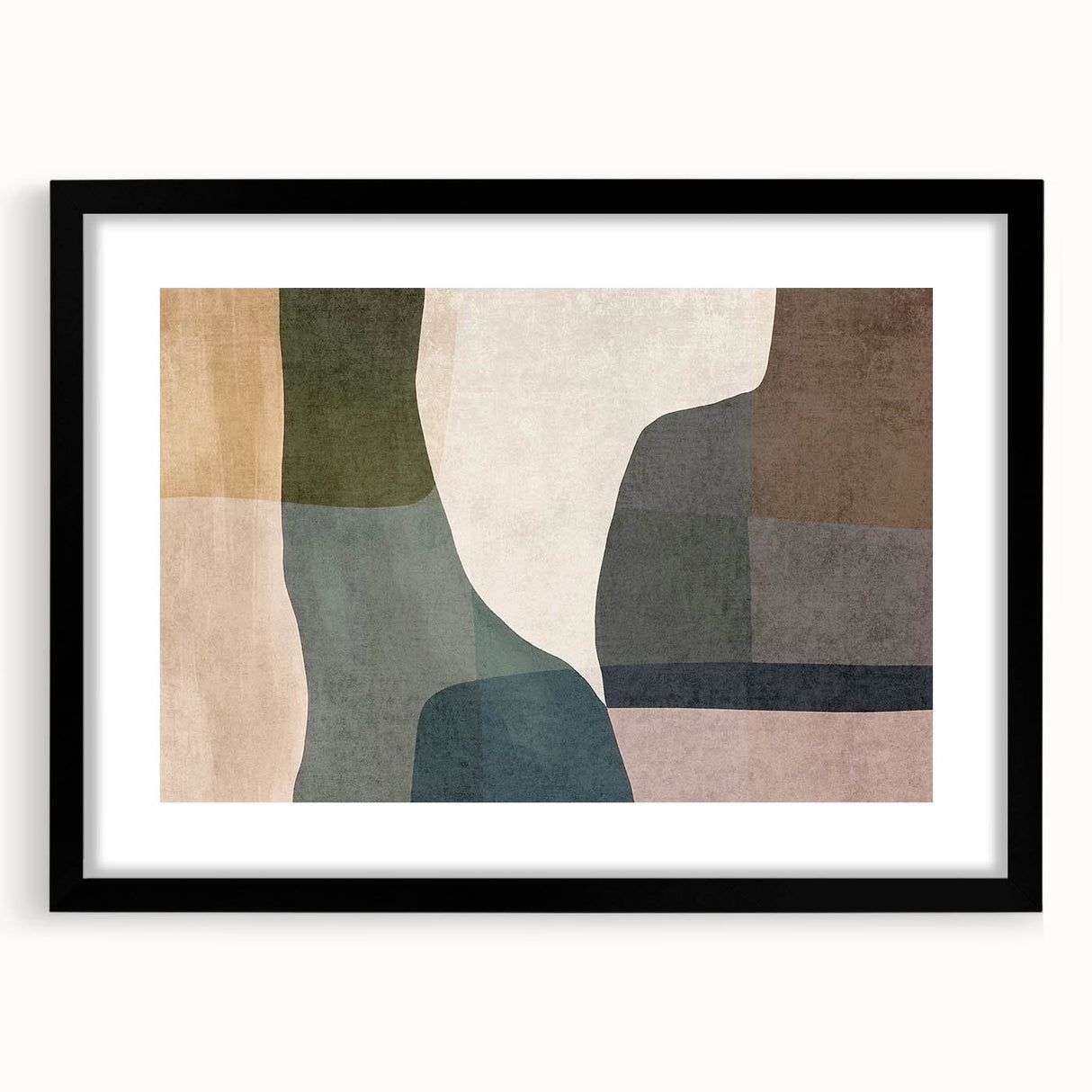 Layered Stillness – Earth Tone Art from Earthen Harmony Abstracts