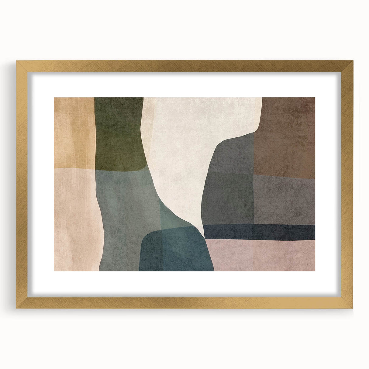 Layered Stillness – Earth Tone Art from Earthen Harmony Abstracts