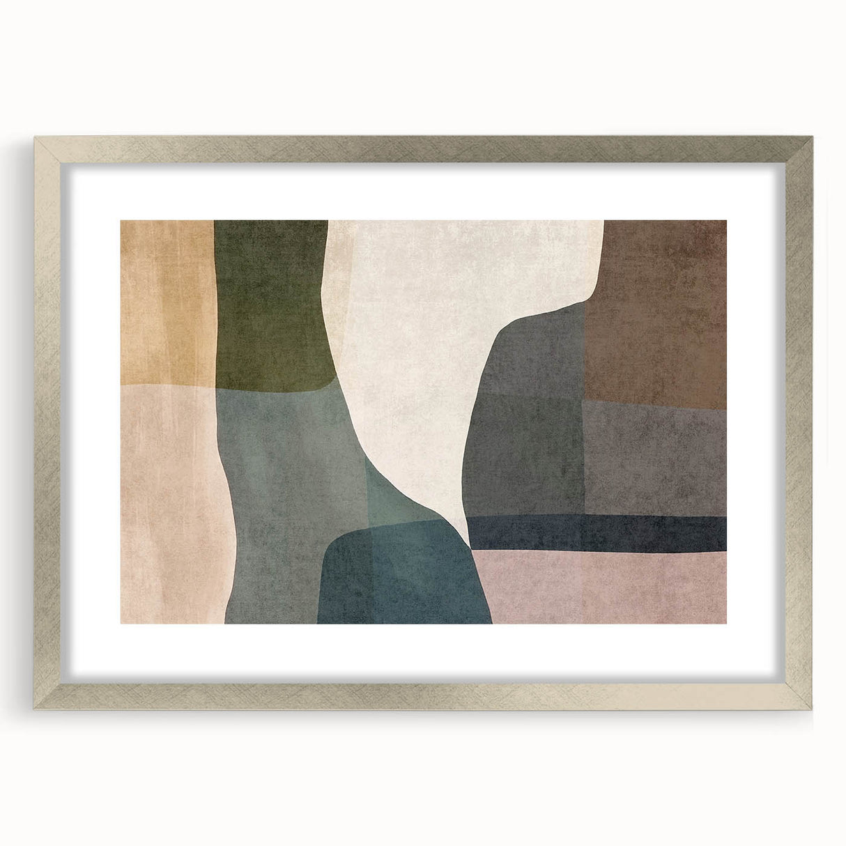 Layered Stillness – Earth Tone Art from Earthen Harmony Abstracts
