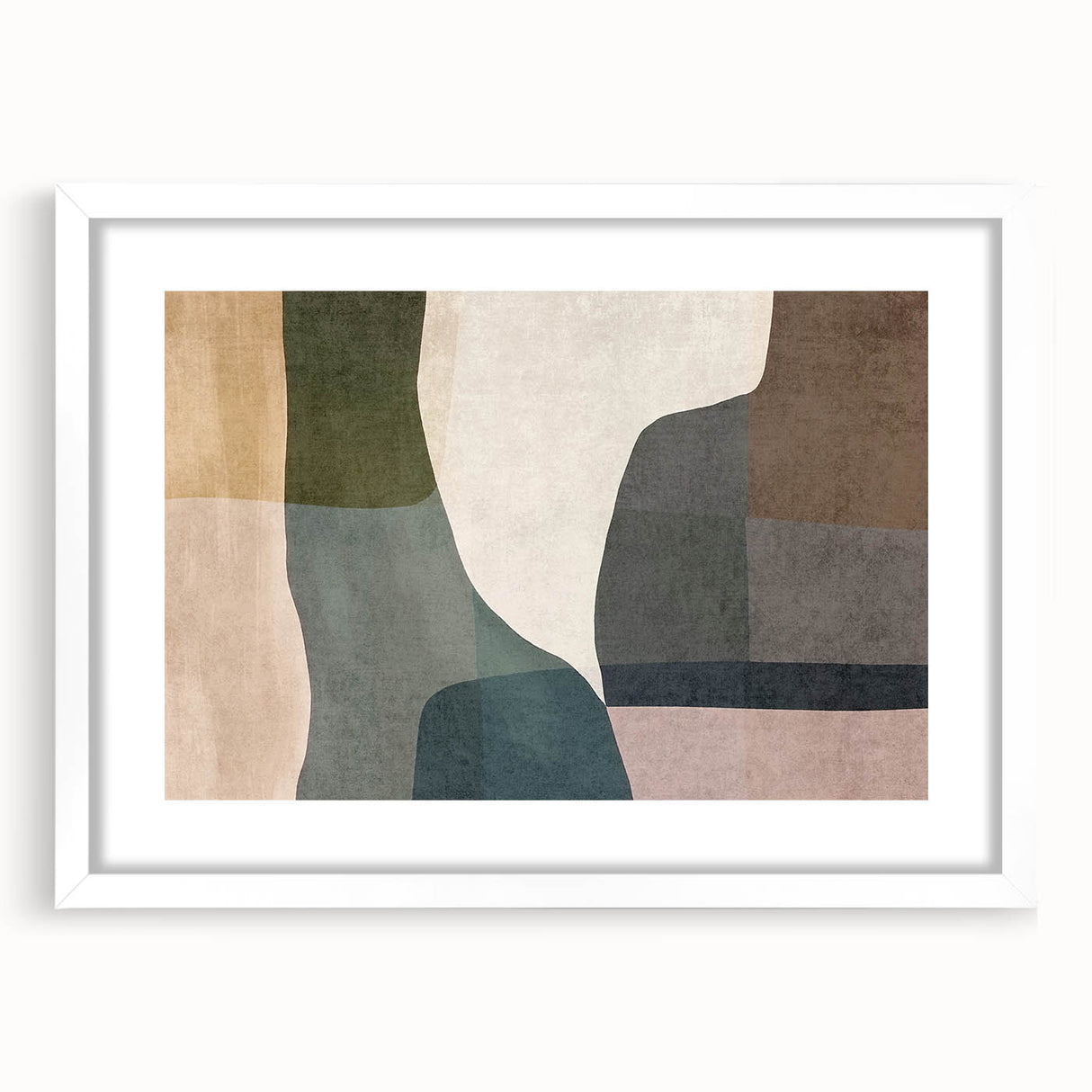 Layered Stillness – Earth Tone Art from Earthen Harmony Abstracts
