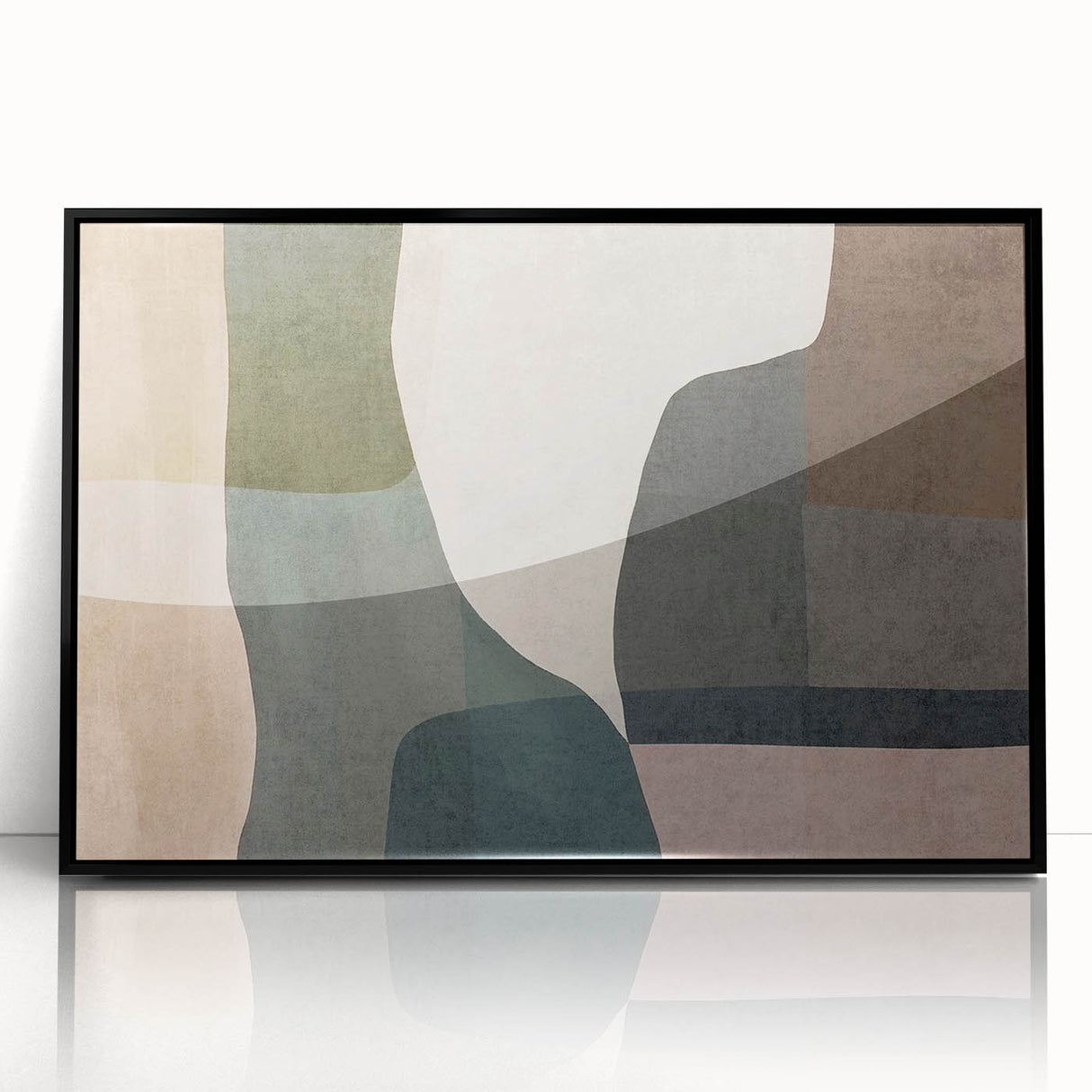 Layered Stillness – Earth Tone Art from Earthen Harmony Abstracts