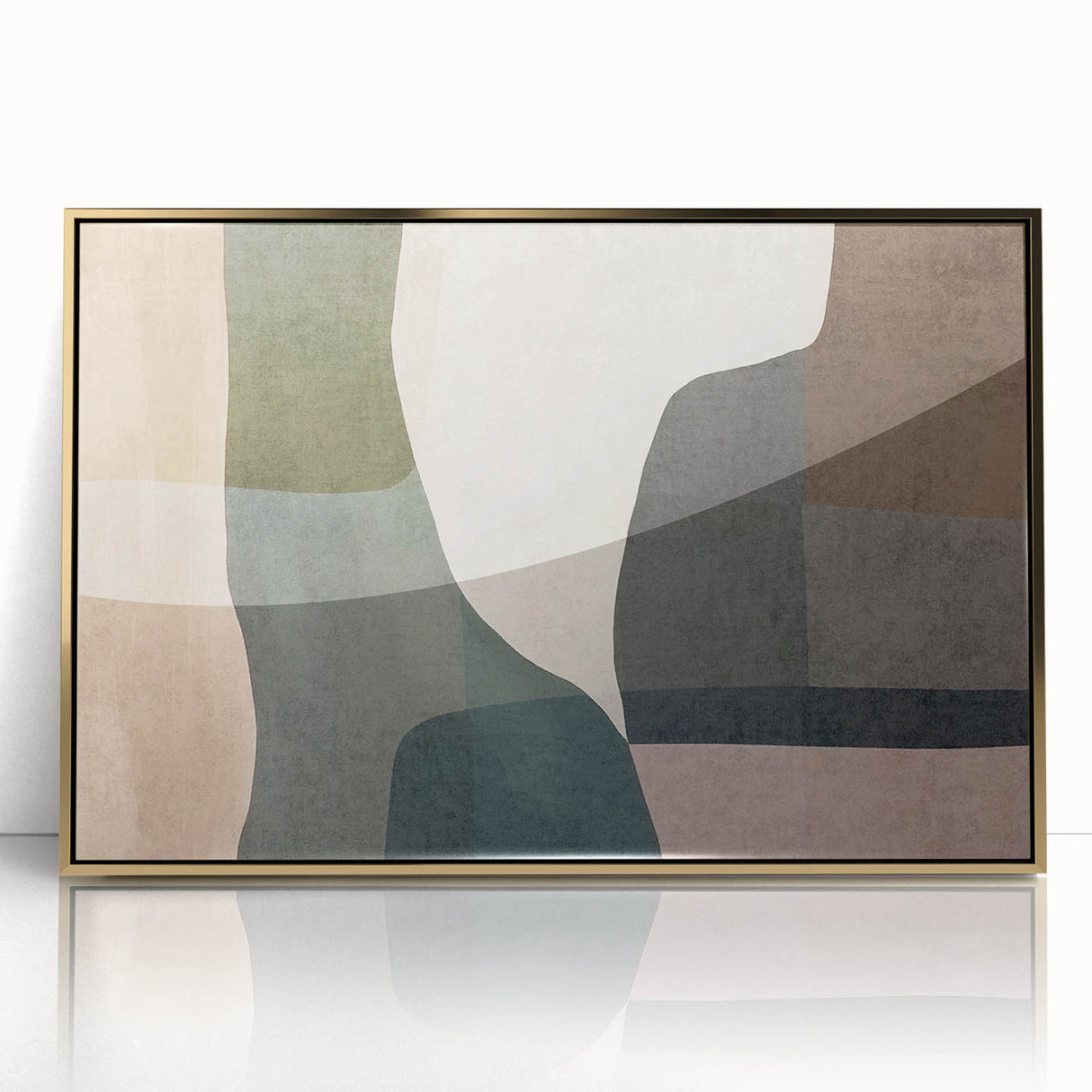 Layered Stillness – Earth Tone Art from Earthen Harmony Abstracts
