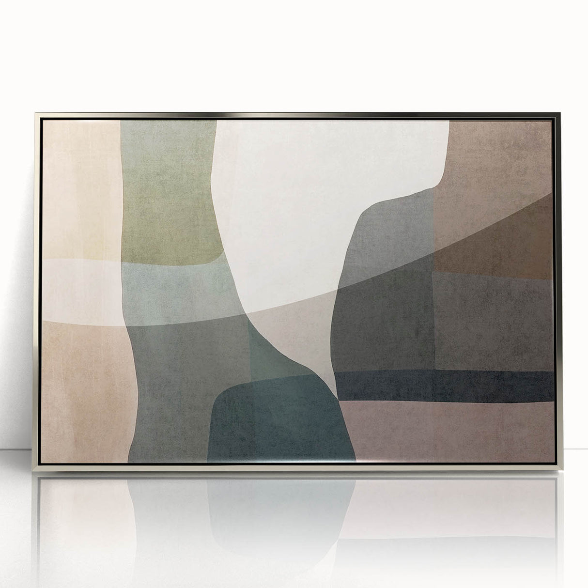 Layered Stillness – Earth Tone Art from Earthen Harmony Abstracts