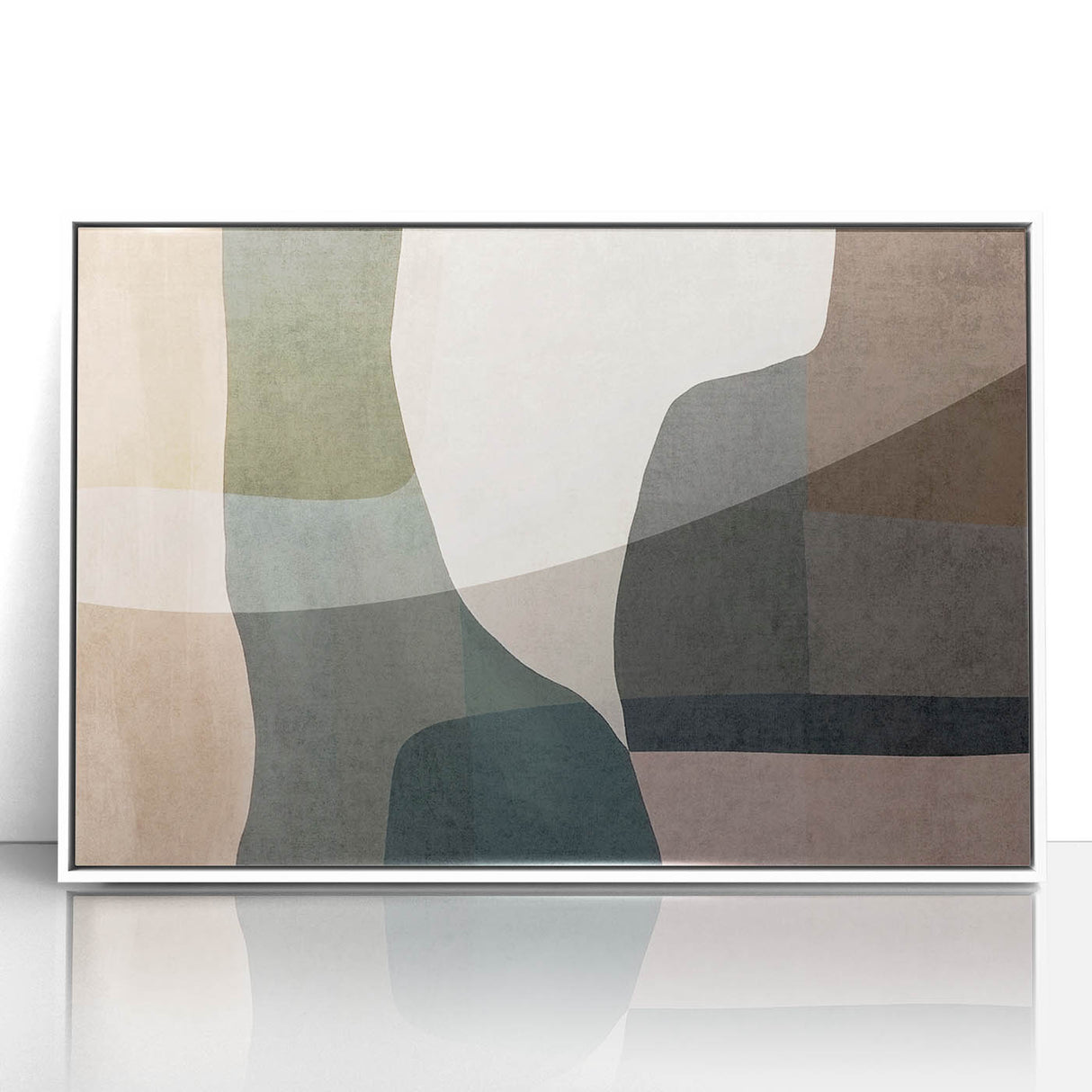 Layered Stillness – Earth Tone Art from Earthen Harmony Abstracts