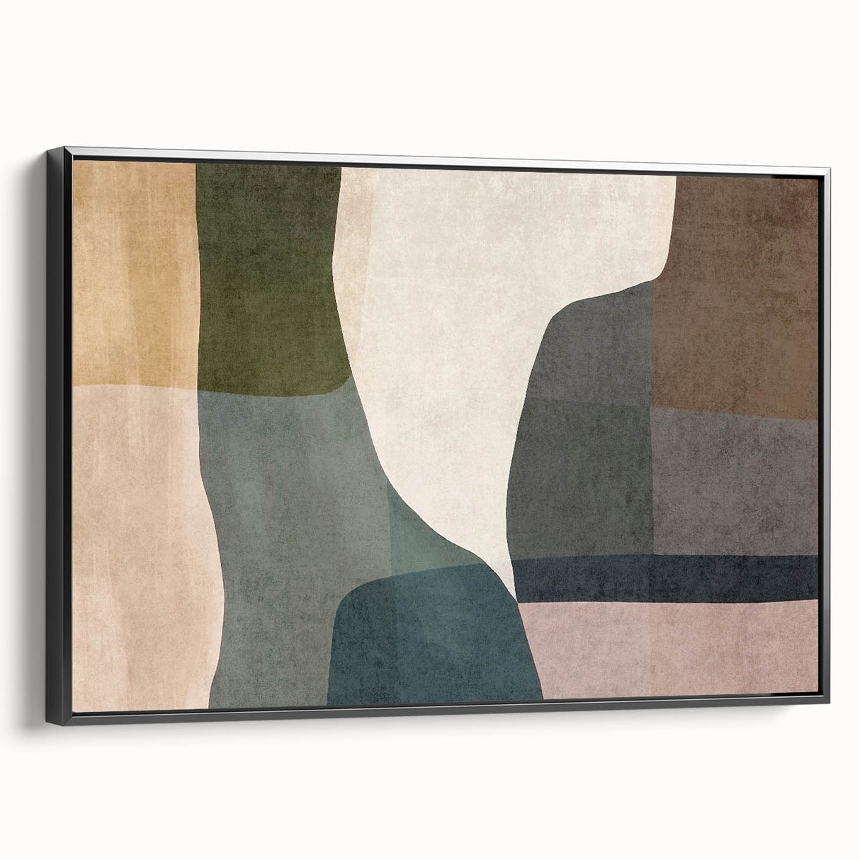 Layered Stillness – Earth Tone Art from Earthen Harmony Abstracts