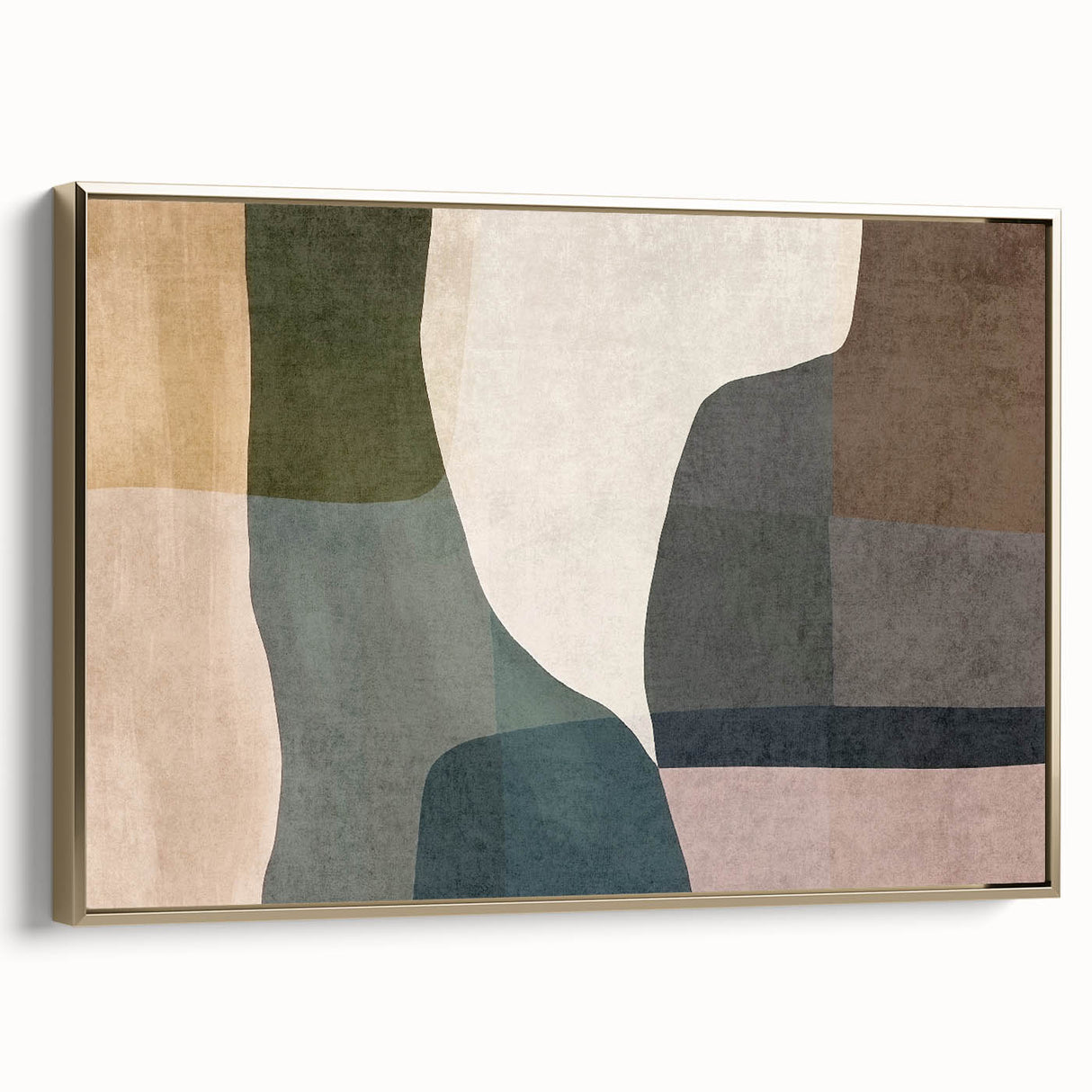 Layered Stillness – Earth Tone Art from Earthen Harmony Abstracts