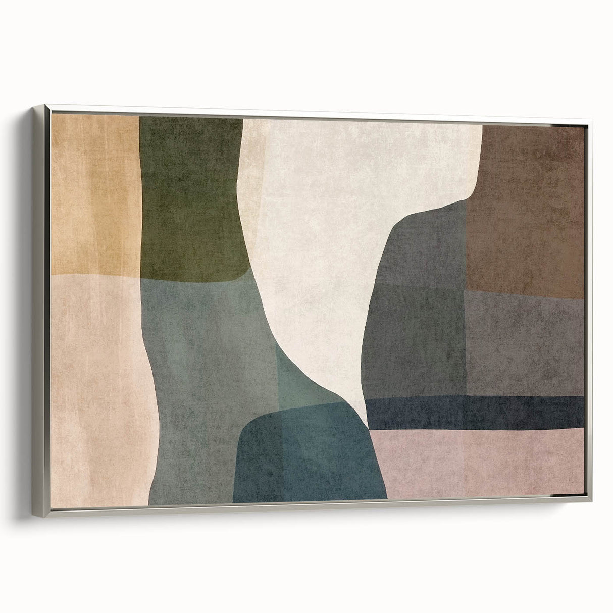 Layered Stillness – Earth Tone Art from Earthen Harmony Abstracts