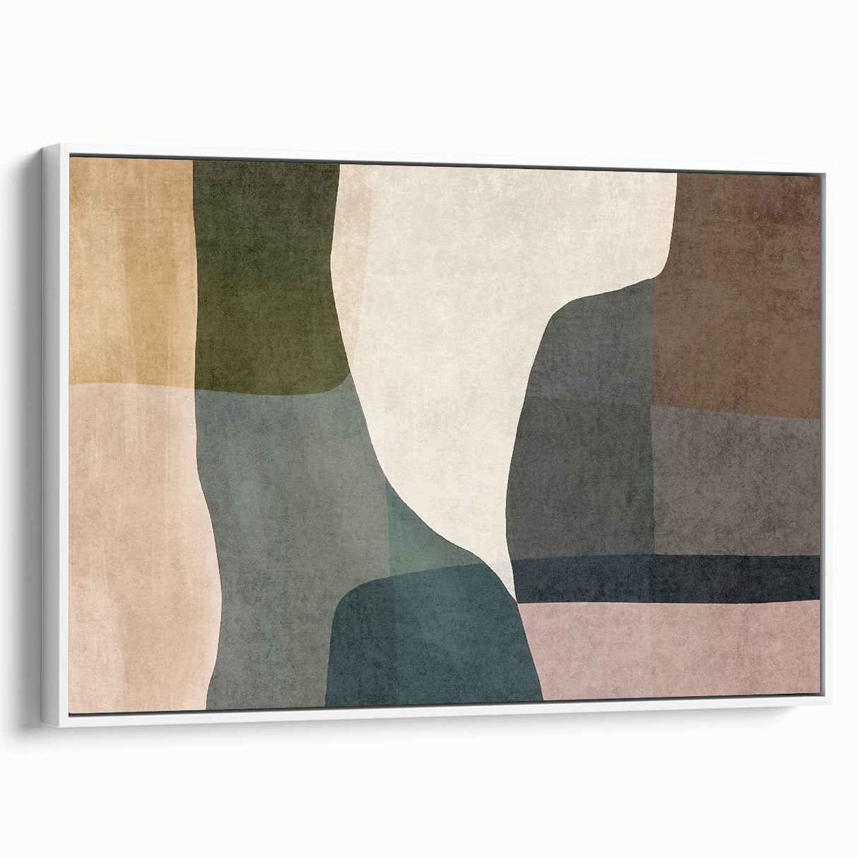 Layered Stillness – Earth Tone Art from Earthen Harmony Abstracts