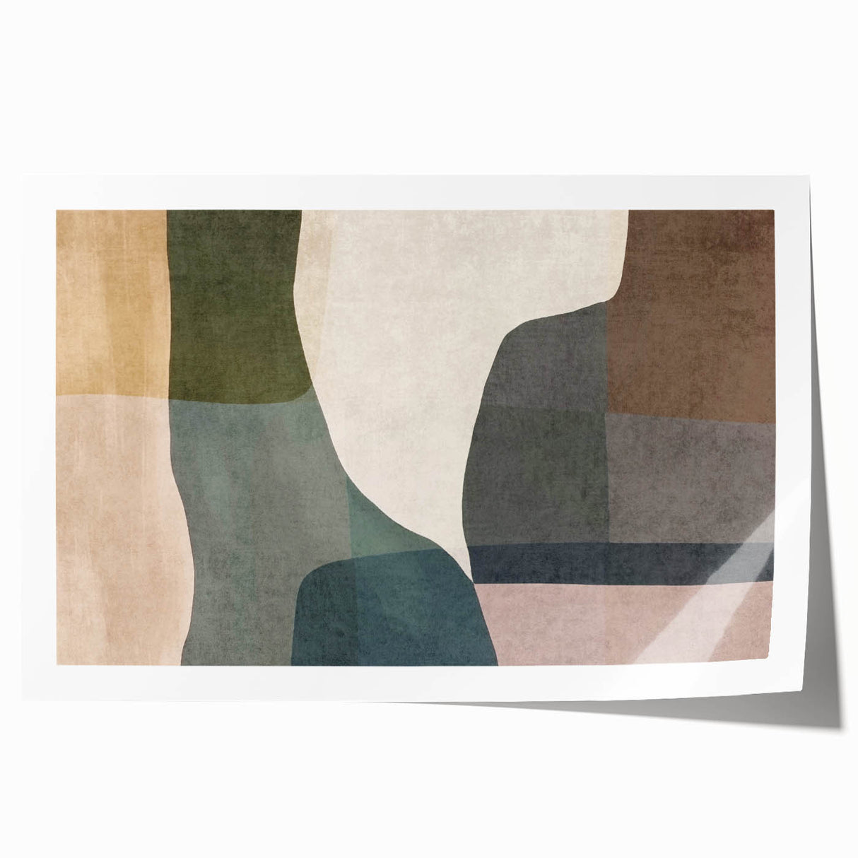 Layered Stillness – Earth Tone Art from Earthen Harmony Abstracts