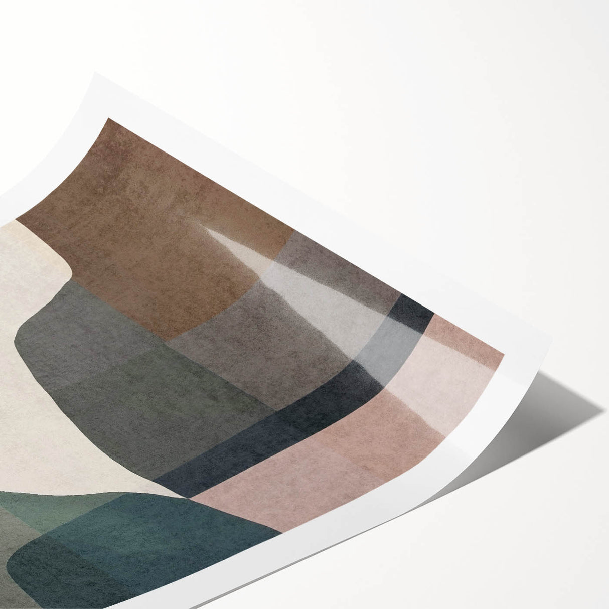 Layered Stillness – Earth Tone Art from Earthen Harmony Abstracts