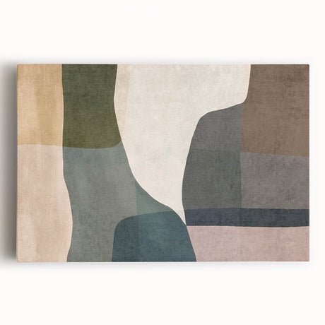 Layered Stillness – Earth Tone Art from Earthen Harmony Abstracts
