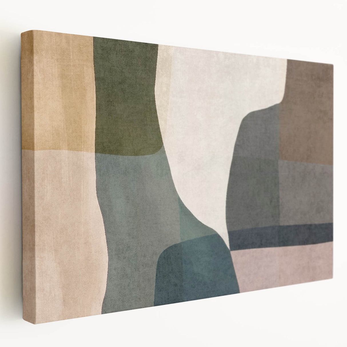 Layered Stillness – Earth Tone Art from Earthen Harmony Abstracts