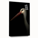 Stork in Shadows - Fine Art Photography Framed Prints