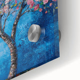 Cherry Blossom in Blue – Botanical Tree Art Prints & Wall Decor