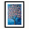 Cherry Blossom in Blue – Botanical Tree Art Prints & Wall Decor