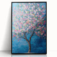 Cherry Blossom in Blue – Botanical Tree Art Prints & Wall Decor