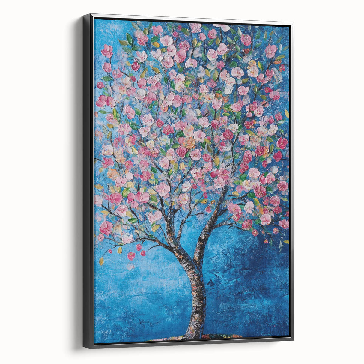 Cherry Blossom in Blue – Botanical Tree Art Prints & Wall Decor